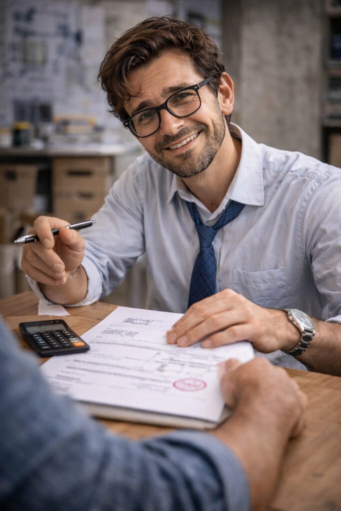 cerrando trato ingeniero